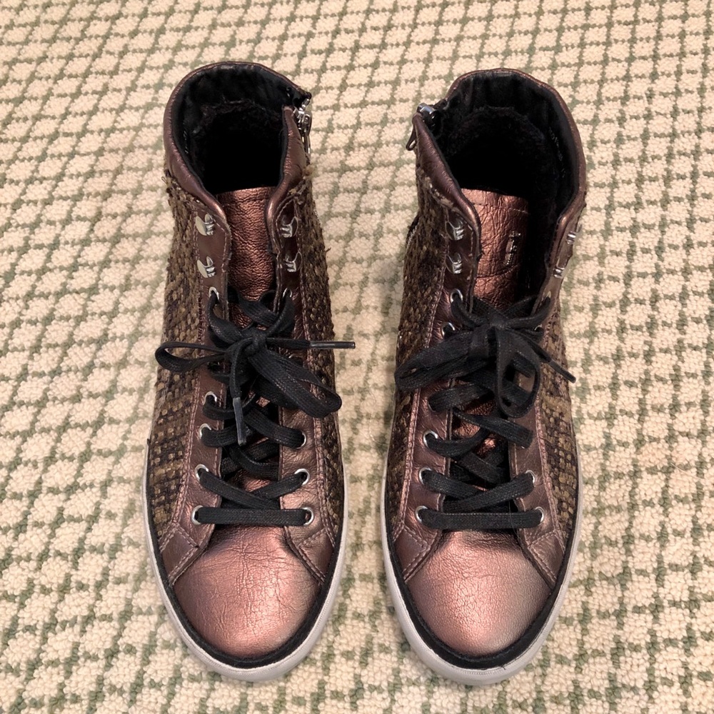 Crime London High Top Zip Sneakers